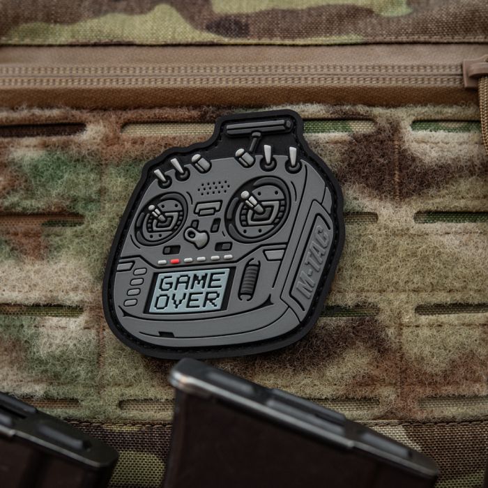 M-Tac нашивка пульт FPV сірий (PVC)