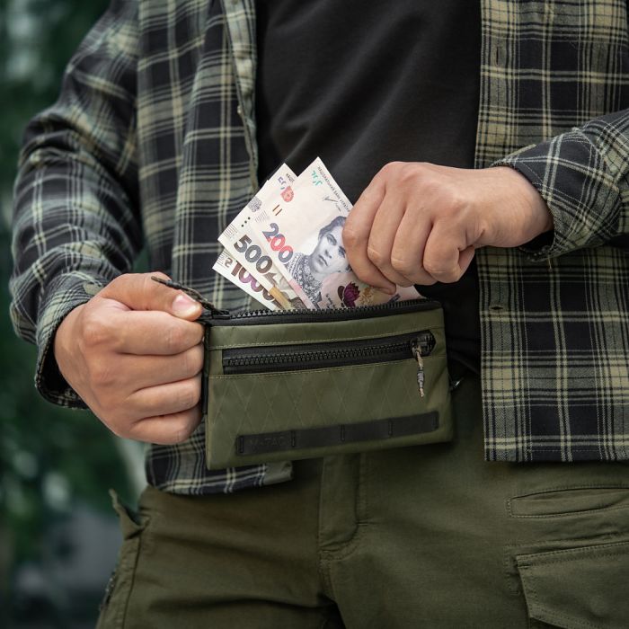 M-Tac гаманець горизонтальний з карабіном X-Pac Elite Ranger Green