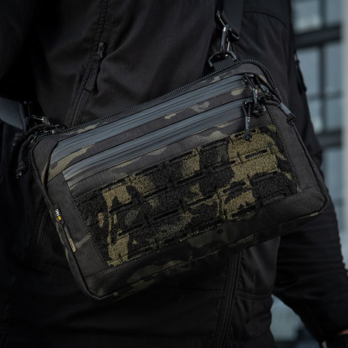 M-Tac сумка Admin Bag Medium Elite з липучкою Multicam Black/Black