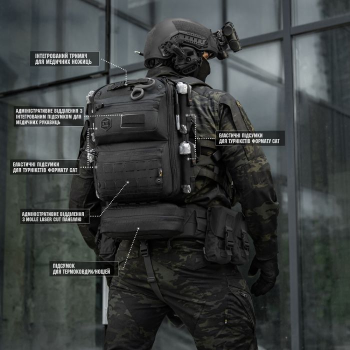 M-Tac наплічник бойового медика Elite Black