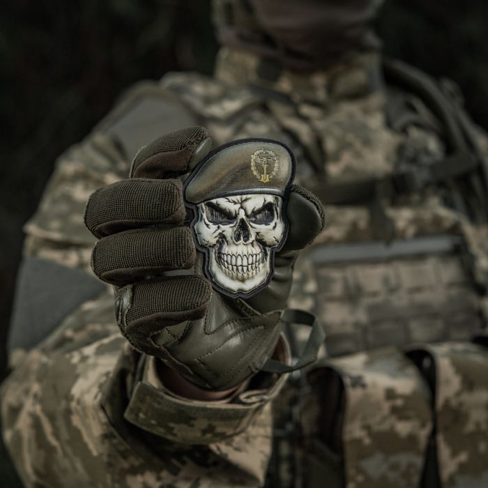 Нашивка Череп у береті (ГУР МО)