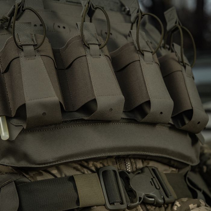 M-Tac передня панель для чохла бронежилета Sturm на 4 магазина Ranger Green