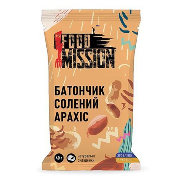 !FestFoodMission Батончик солений арахіс