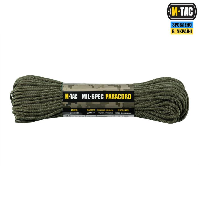 M-Tac паракорд 550 mil-spec 30m Ranger Green