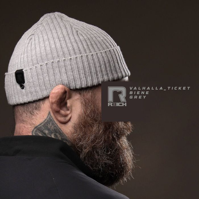 R3ICH шапка біні "Valhalla ticket" grey