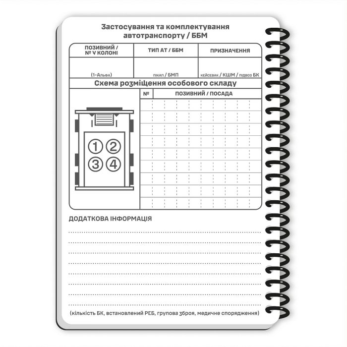 Ecopybook Tactical Блокнот командира відділення (розш.)