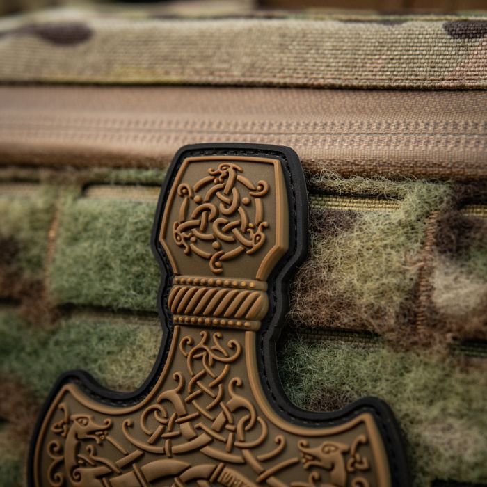 M-Tac нашивка Mjölnir Large PVC Coyote