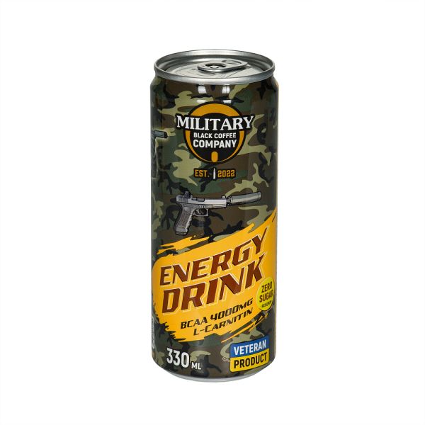 Military Black Coffee Company energy drink Груша без цукру