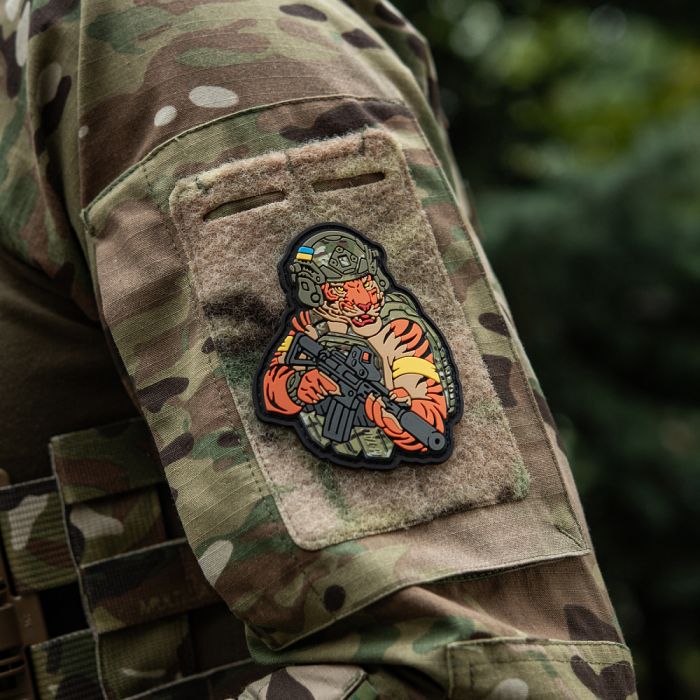 M-Tac нашивка Тигр Жовтий скотч PVC MC