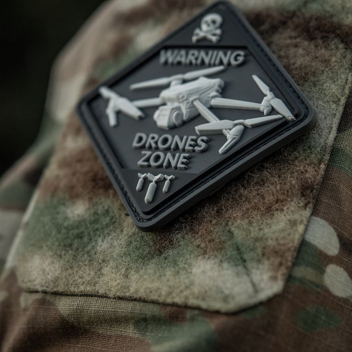M-Tac нашивка Drones Zone PVC Black