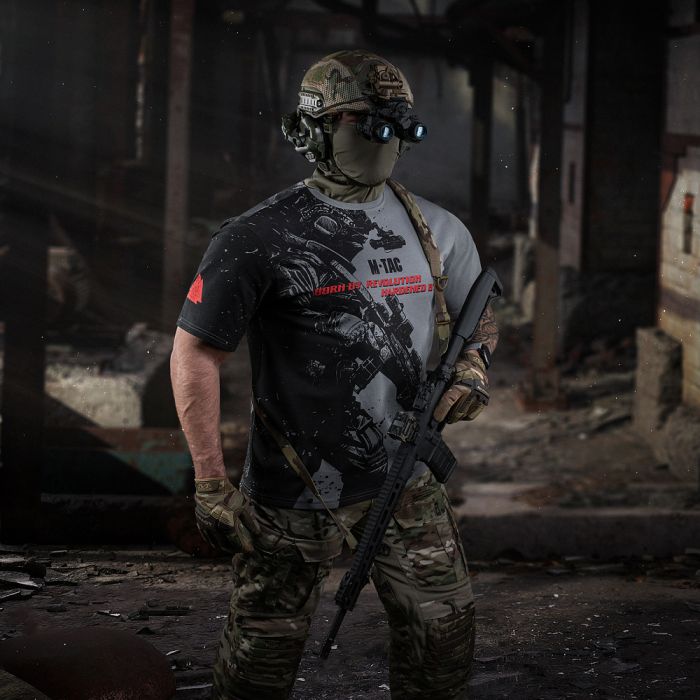 M-Tac футболка Warrior Oversize Light Grey