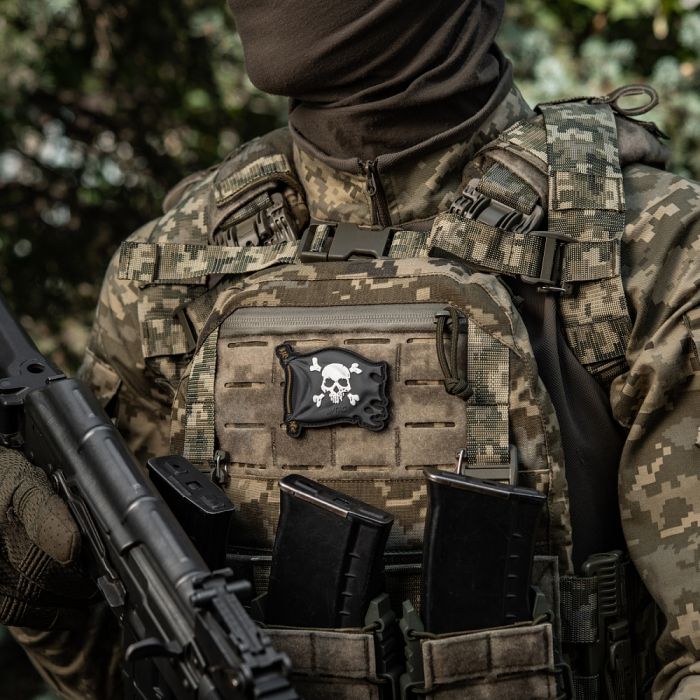 M-Tac нашивка Веселий Роджер PVC Black