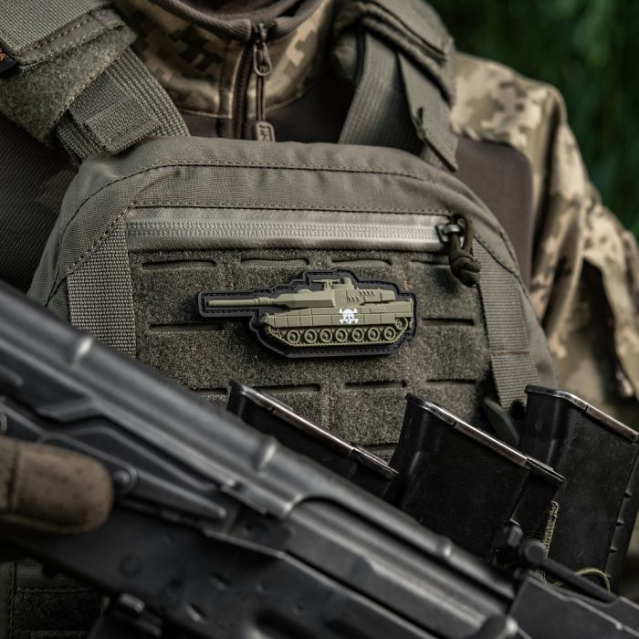 Нашивка Танк череп