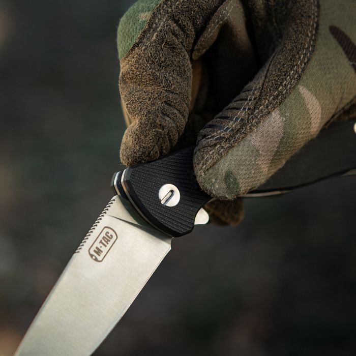 M-Tac ніж складаний Type 11 Black/Steel