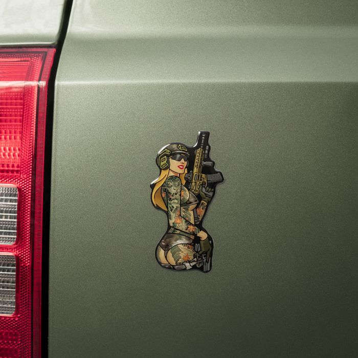 M-Tac наклейка об'ємна Tactical girl №4 tattoo Якудза