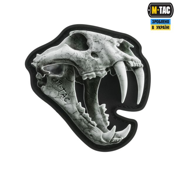 M-Tac нашивка Old Tiger full color білий