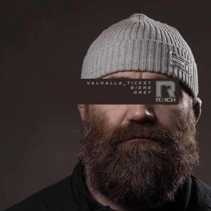 R3ICH шапка біні "Valhalla ticket" grey
