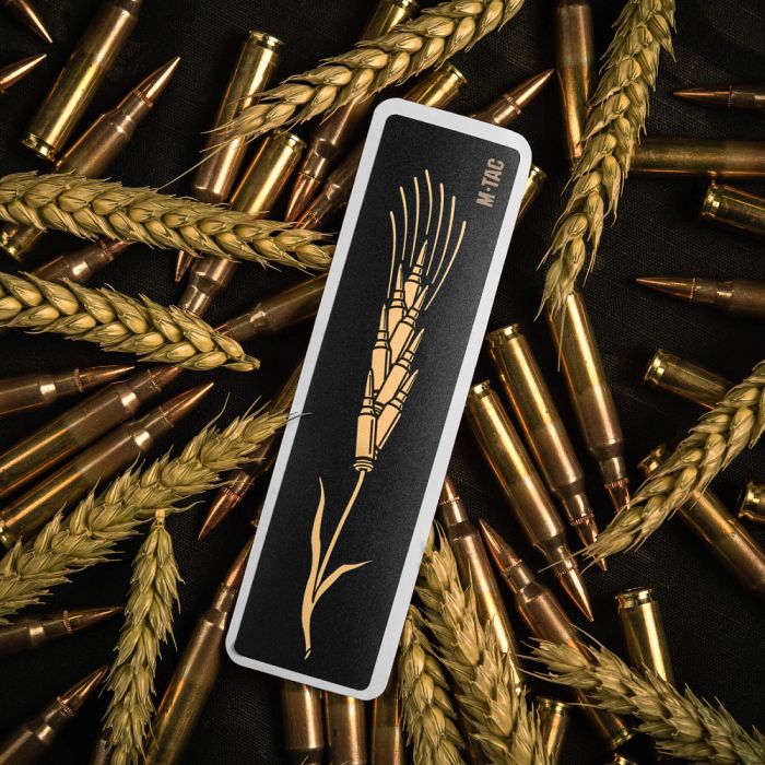 M-Tac наклейка Колосок (Кулі) Black