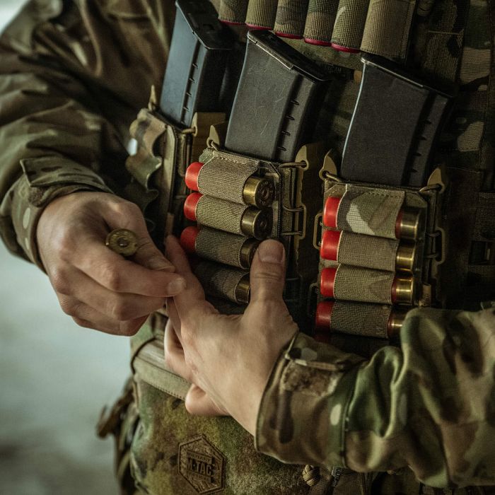 M-Tac патронташ на липучці для набоїв 12 калібру Multicam