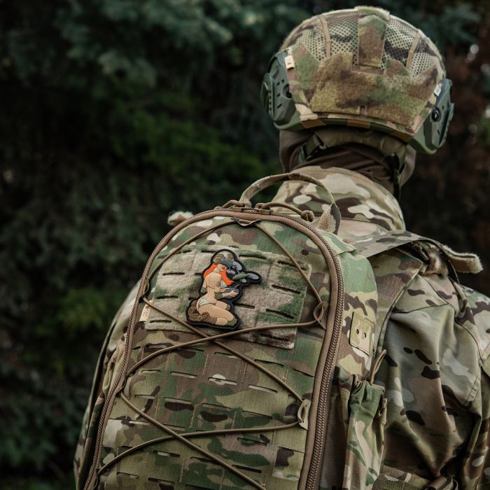 M-Tac нашивка Tactical girl №6 PVC redhead/MC V2