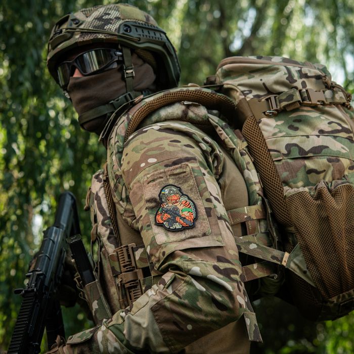 M-Tac нашивка Тигр Зелений скотч PVC MC