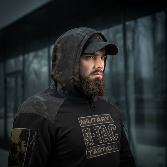 M-Tac кофта Hoodie Combat Black Multicam