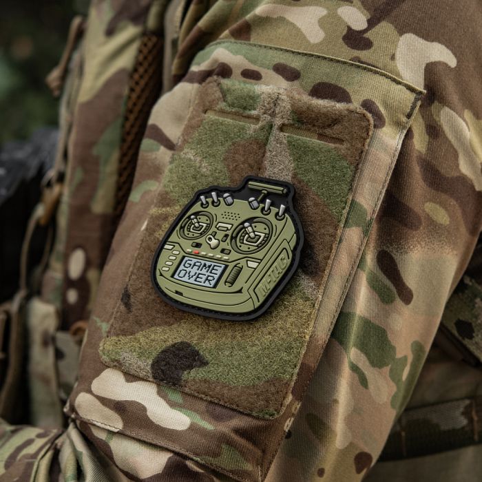 M-Tac нашивка пульт FPV олива (PVC)