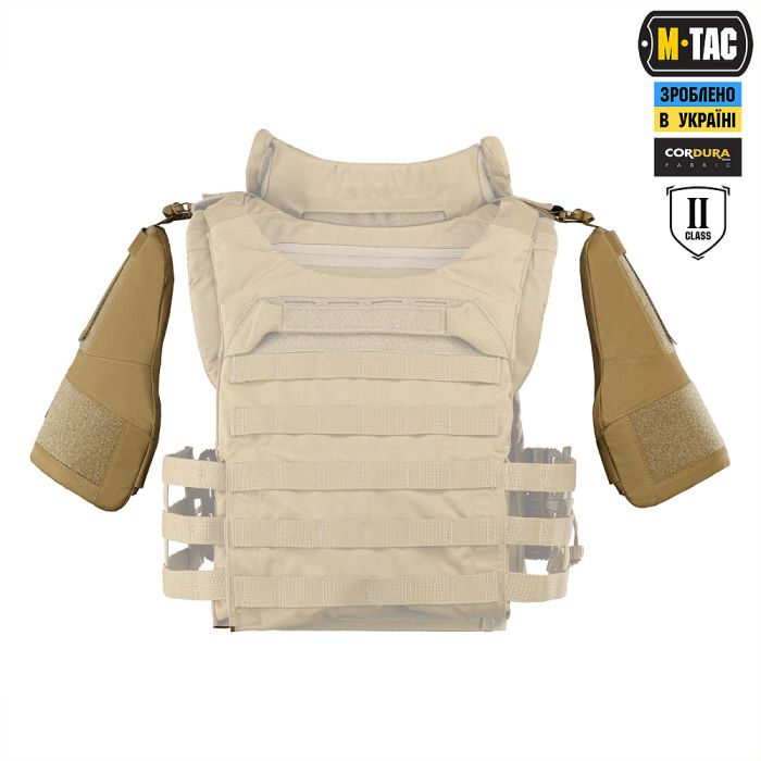 M-Tac плечовий захист з балістичними пакетами 2 клас (FMS) для Cuirass Coyote