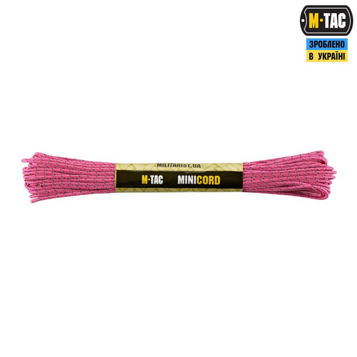 M-Tac паракорд Minicord 15m Reflective Neon Pink