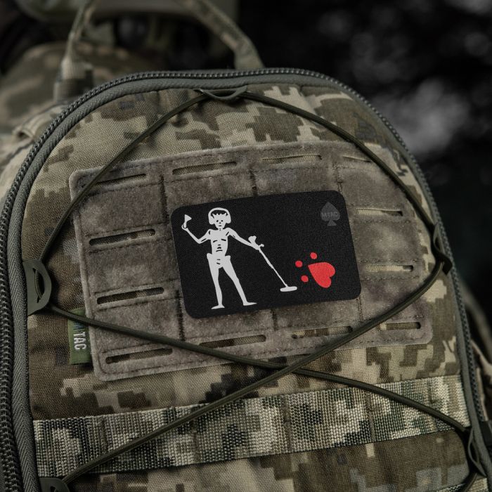 M-Tac нашивка прапор Чорна Борода Сапер Black