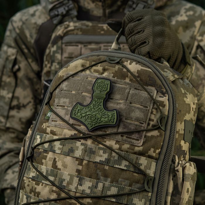 M-Tac нашивка Mjölnir Large PVC Olive