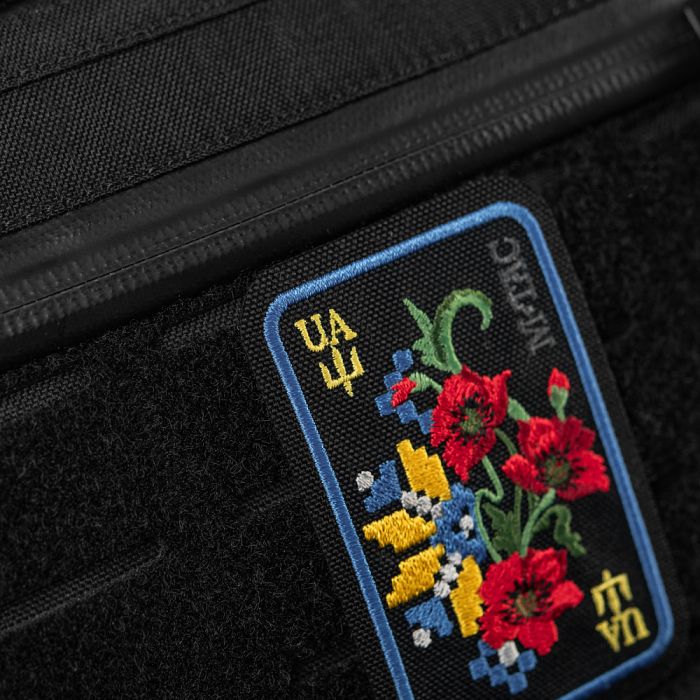 M-Tac нашивка Орнамент Мак (вишивка) Black/Yellow/Blue