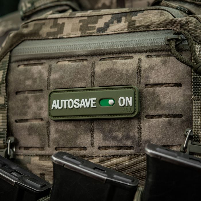 M-Tac нашивка Autosave PVC Olive