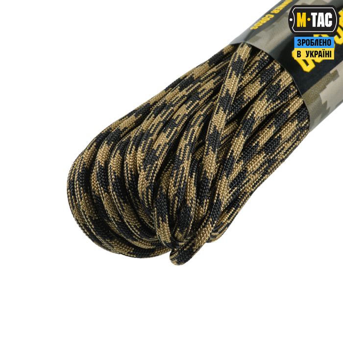 M-Tac паракорд 550 mil-spec 15m Black/Coyote