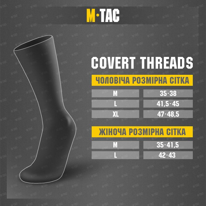 Covert Threads шкарпетки DESERT Black