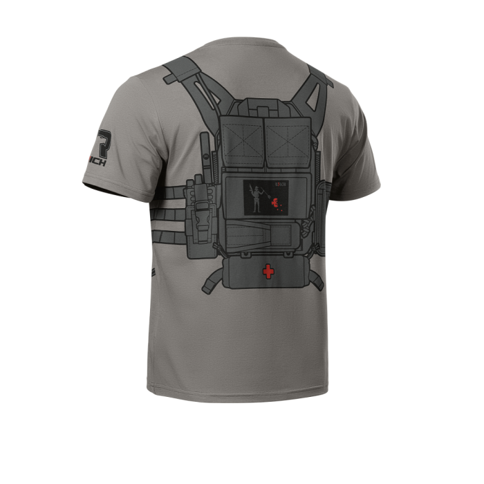 R3ich футболка Plate 5,56 V3 Wolf Grey