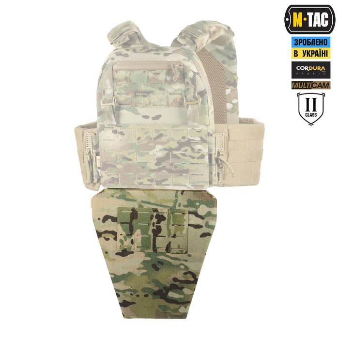 M-Tac фартух протиуламковий з балістичним пакетом 2 клас (BRONYX) Laser Cut Multicam