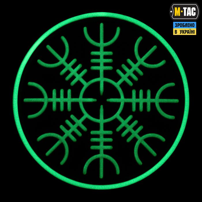 M-Tac нашивка шолом Жаху PVC Black/GID