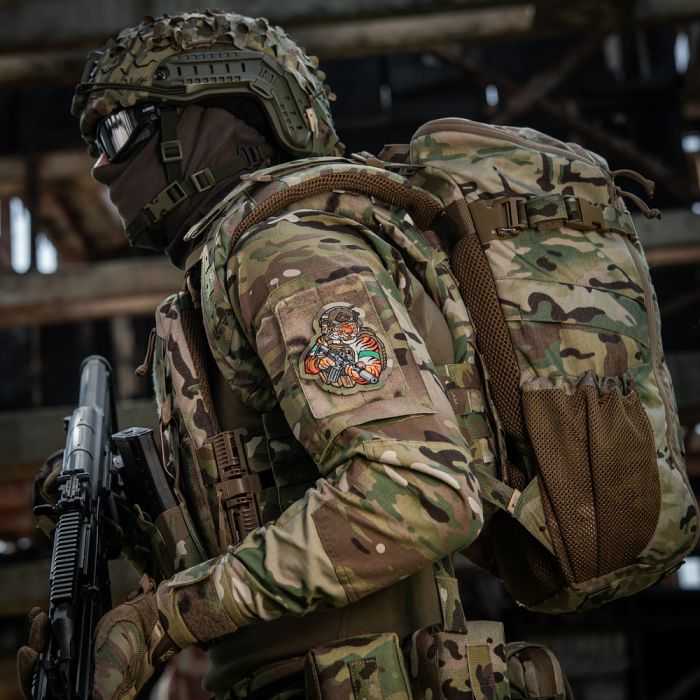 M-Tac нашивка Tiger (вишивка) Multicam/Coyote/Green