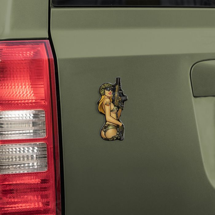 M-Tac наклейка об'ємна Tactical girl №4 MM14 