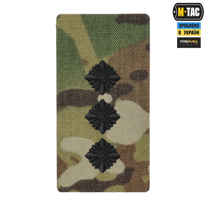 M-Tac погон на липучці Старший лейтенант (вишивка) Multicam