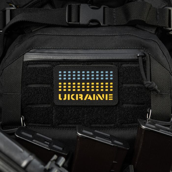 M-Tac нашивка Ukraine Laser Cut Black/Yellow/Blue/GID
