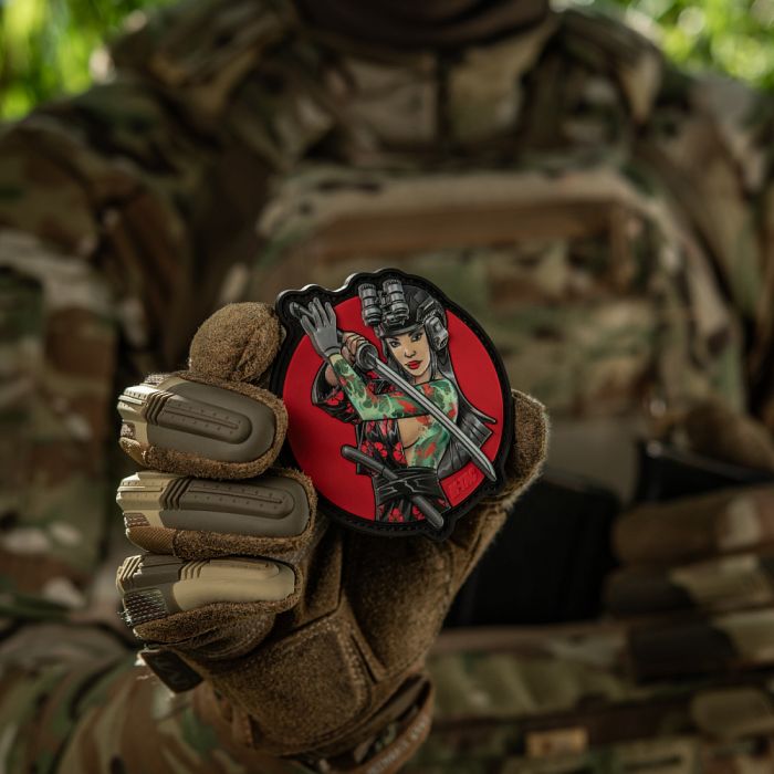 M-Tac нашивка Tactical girl №3 Водограй Бірюза PVC