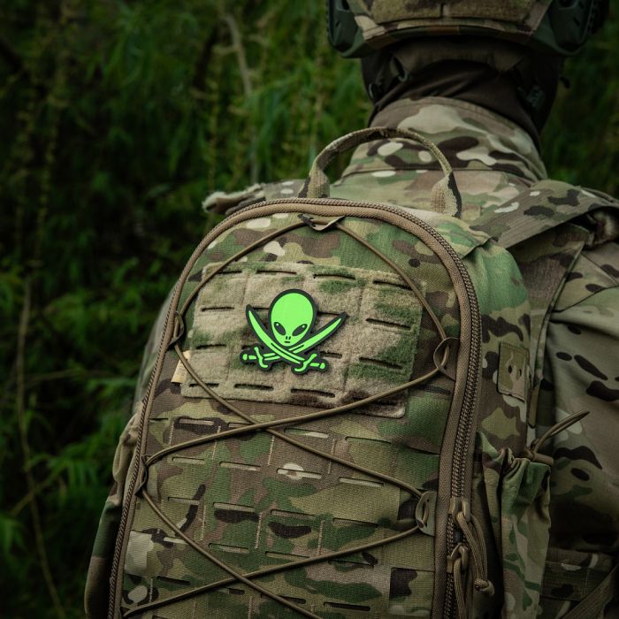 M-Tac нашивка НЛО оператор GID Black/Green