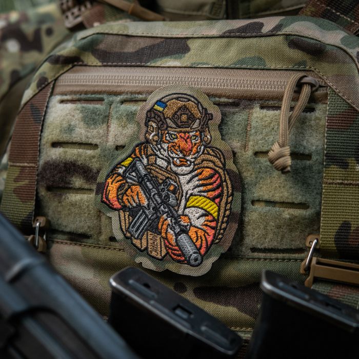 M-Tac нашивка Tiger (вишивка) Multicam/Coyote/Yellow