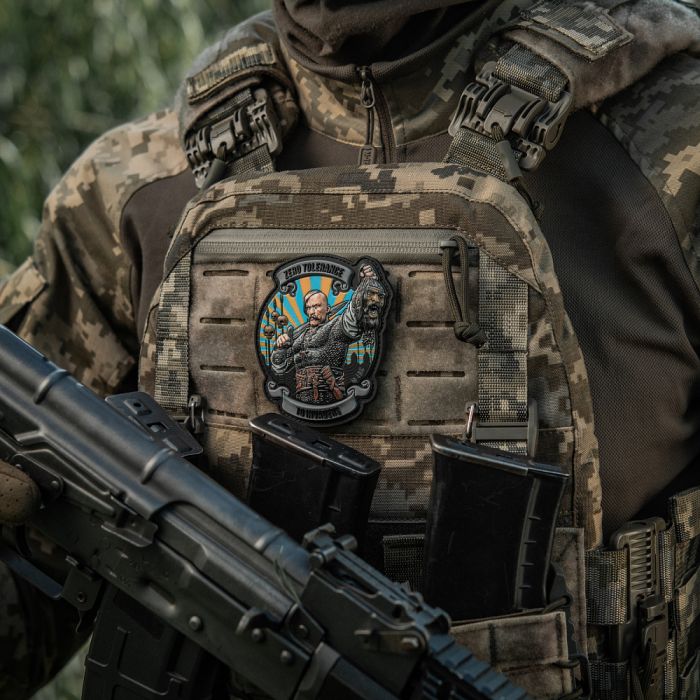 M-Tac нашивка Zero Tolerance PVC Grey