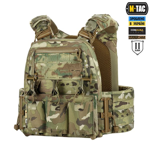 M-Tac плитоноска Cuirass FAST Elite 2 клас захисту (розмір плити M) Multicam