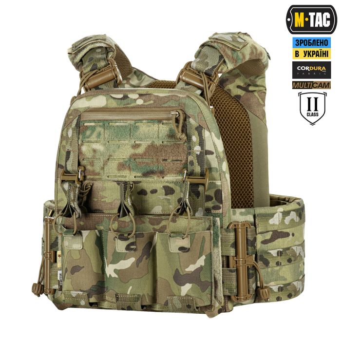 M-Tac плитоноска Cuirass FAST Elite 2 клас захисту (розмір плити M) Multicam