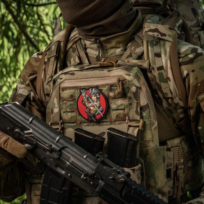 M-Tac нашивка Tactical girl №3 Водограй Green PVC