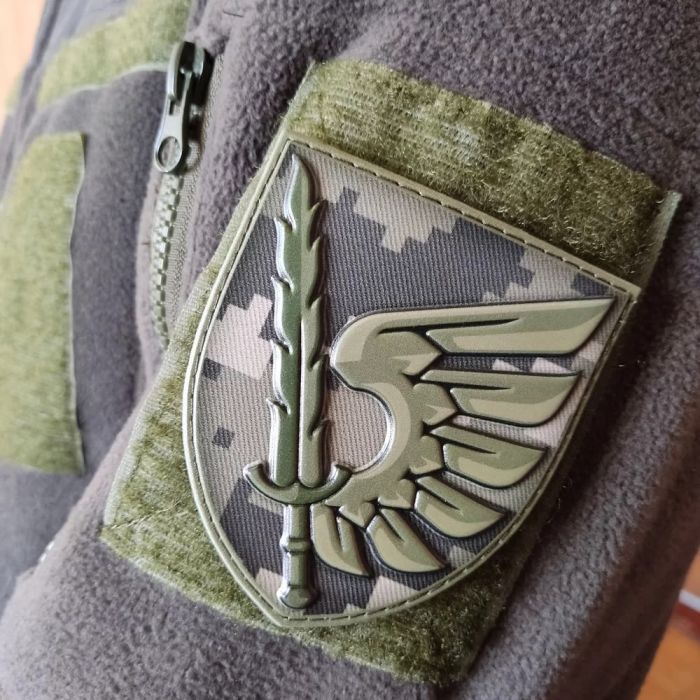 Шеврон ПВХ ЗСУ 79 ОДШБр піксель